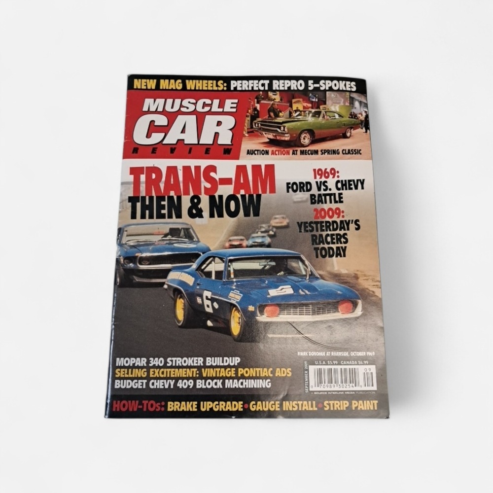Muscle Car Review Magazine September 2009 Trans-Am Then & Now #1154